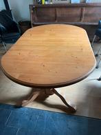 Massief grenen tafel, uitschuifbaar voor 10 personen, Huis en Inrichting, Tafels | Eettafels, Gebruikt, 50 tot 100 cm, Ophalen of Verzenden