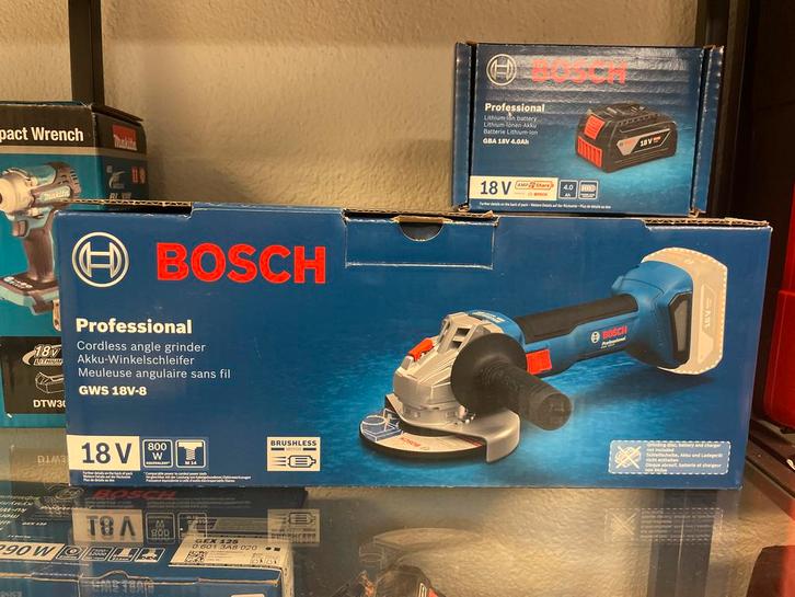 Bosch Professional GWS 18V-8 Accu-slijptol - Nieuw!, Doe-het-zelf en Verbouw, Gereedschap | Slijpmachines, Nieuw, Overige typen