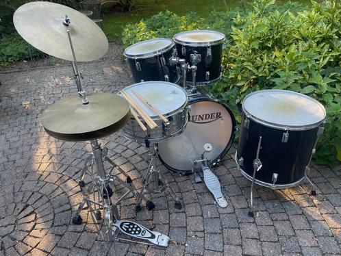 Compleet akoestisch drumstel Thunder – ideaal voor starters, Muziek en Instrumenten, Drumstellen en Slagwerk, Gebruikt, Overige merken