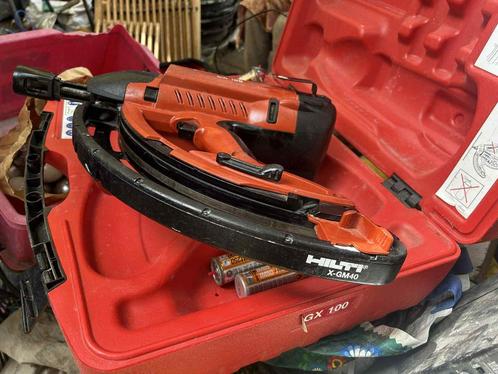HILTI GX 100 (Box)  + X-GM40 Gasnagelmachine, Doe-het-zelf en Verbouw, Gereedschap | Slijpmachines, Zo goed als nieuw, Overige typen