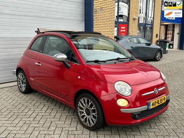 Fiat 500 C 1.2 Rock, cabriolet, apk, nap, airco, lichtmetaal, Auto's, Fiat, Bedrijf, Te koop, 500C, ABS, Airbags, Airconditioning