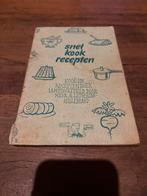 Snelkook Recepten - Vintage Kookboek, Ophalen of Verzenden, Gelezen, Nederland en België, Hoofdgerechten