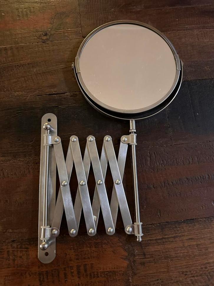 Uitschuifbare Wandspiegel, Huis en Inrichting, Woonaccessoires | Spiegels, Zo goed als nieuw, Minder dan 50 cm, Minder dan 100 cm