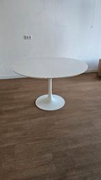 Tulp tafel - Vintage - Saarinen stijl wit diam. 120, Huis en Inrichting, Tafels | Eettafels, Ophalen, Gebruikt, Rond, Vijf personen of meer