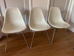 Vitra Eames fiberglass stoelen jaren 60, Huis en Inrichting, Stoelen, Ophalen, Gebruikt, Wit