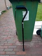 4 poot wandelstok en een gewone wandelstok kleur zwart, Ophalen, Verstelbaar, Gebruikt