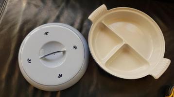 Dru 3 vaks pan  geemailleerd gietijzer (zgan) beschikbaar voor biedingen