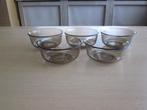 Arcopal france 5 bruin rookglas schaaltjes D12cm H5cm, Huis en Inrichting, Keuken | Servies, Overige typen, Ophalen of Verzenden