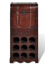 NIEUW | Wijnrek voor 9 flessen van hout! GRATIS BEZORGD, Verzenden, Nieuw, Hout, Minder dan 50 cm