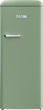 ETNA KVV7154GRO - Retro koelkast - Groen - 154 cm, Witgoed en Apparatuur, Koelkasten en IJskasten, Nieuw, Met vriesvak, 140 tot 160 cm