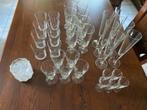 Glasservies met Onderzetters, Huis en Inrichting, Keuken | Servies, Ophalen, Glas of Glazen, Gebruikt, Glas