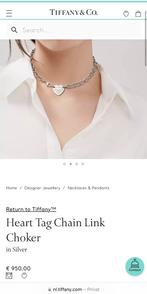 Tiffany&Co ketting, nog helemaal nieuw. Nieuwprijs toen 860€, Sieraden, Tassen en Uiterlijk, Kettingen, Nieuw, Zilver, Zilver