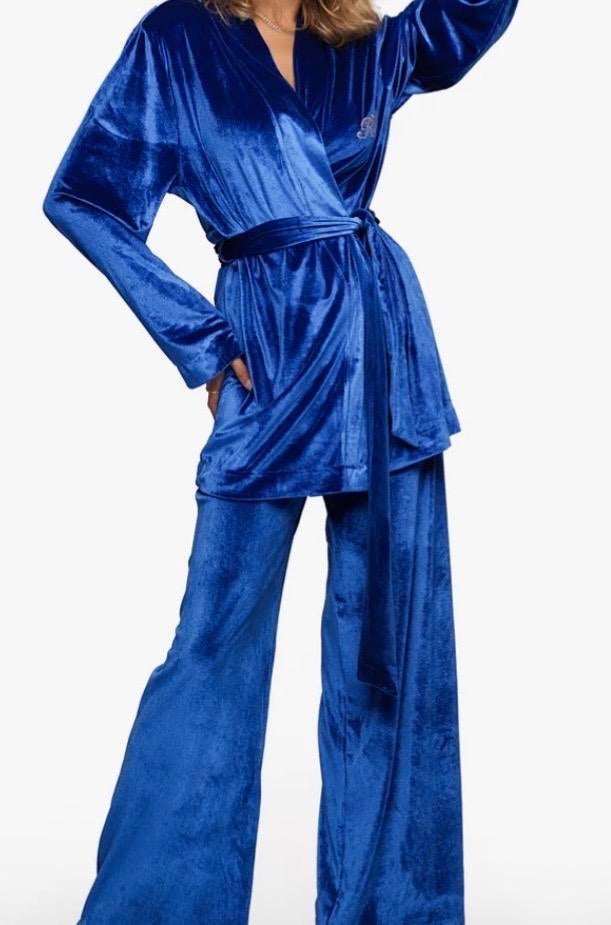 Nieuw Le Olive cobalt blauw velvet pyjama pak - Maat L, Kleding | Dames, Overige Dameskleding, Nieuw, Ophalen of Verzenden