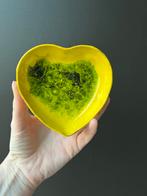 Unieke trinket dish, geel keramiek hart, Ophalen of Verzenden, Zo goed als nieuw