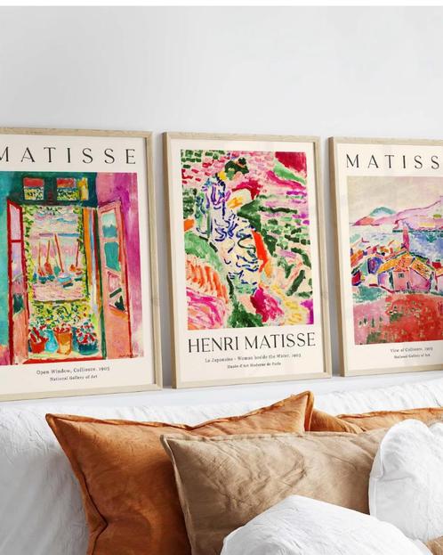 colorful matisse posters 3 stuks, Verzamelen, Posters, Ophalen of Verzenden