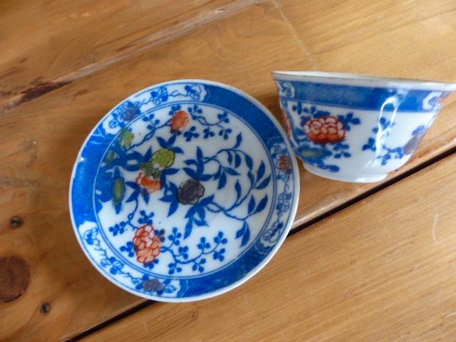 eierschaal porselein china hand beschilderd, Antiek en Kunst, Antiek | Porselein, Ophalen of Verzenden