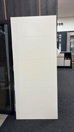 Biard deur met groeven gelakt 83 x 201 opd rechts, 80 tot 100 cm, Binnendeur, Nieuw, Ophalen of Verzenden