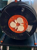 Stroomhaspel 50 meter KEMA KEUR 16 amper, Ophalen of Verzenden, Zo goed als nieuw, Kabel of Snoer