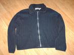 Zwarte trui of vest met rits van YYSC maat L, Ophalen of Verzenden, Gedragen, Maat 42/44 (L), Zwart