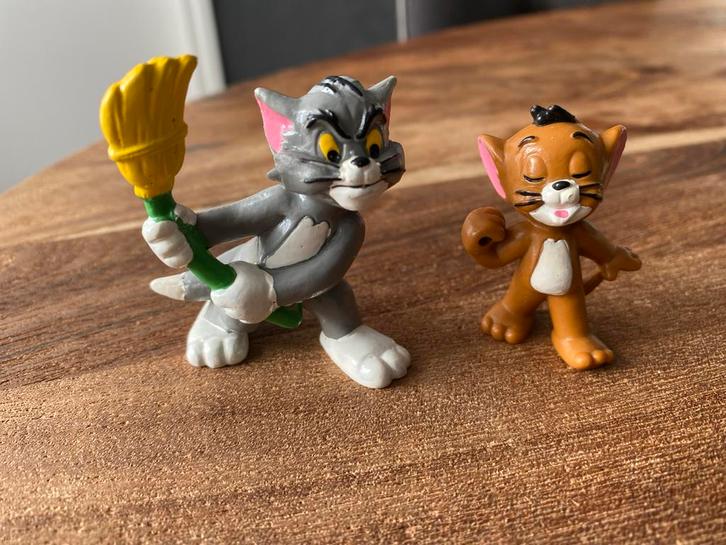 Vintage Tom en Jerry Figuren - Bully W. Germany 1967, Verzamelen, Poppetjes en Figuurtjes, Gebruikt, Ophalen of Verzenden