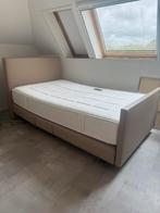 Boxspring elektrisch verstelbaar, Ophalen, Crème, Tweepersoons, Mooi strak, chique, schoon en praktisch