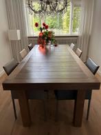 Zware massief eiken tafel. Geolied., Huis en Inrichting, Tafels | Eettafels, 200 cm of meer, 100 tot 150 cm, Rechthoekig, Eikenhout