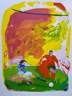 Zeefdruk Jan van Diemen - Voetbal, Verzenden