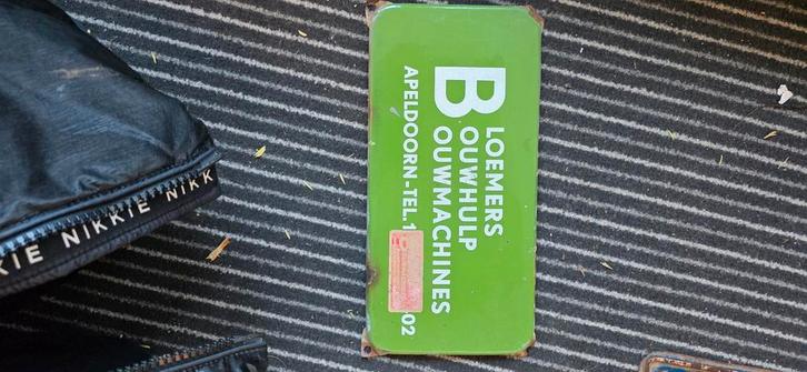 Twee oude emaille reclameborden, Antiek en Kunst, Antiek | Emaille, Ophalen of Verzenden