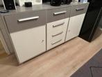 Dressoir/Buffetkast - Grijs/Wit, Overige materialen, Gebruikt, 100 tot 150 cm, Ophalen of Verzenden
