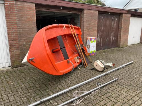 Leer zeilen met volledige polyester zeiljol, Watersport en Boten, Open zeilboten, Gebruikt, Overige typen, 3 tot 6 meter, Polyester