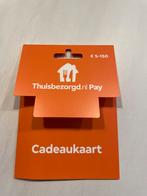 Thuisbezorgd Cadeaukaart, Tickets en Kaartjes, Kortingen en Cadeaubonnen, Eén persoon, Cadeaubon
