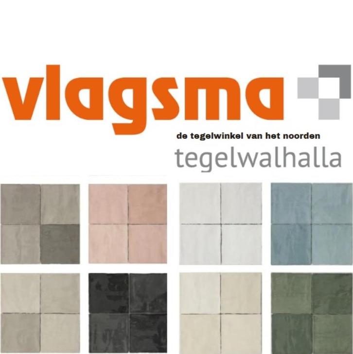 Cifre moos - Friese witjes 13x13 - wandtegels rustiek, Huis en Inrichting, Badkamer | Complete badkamers, Nieuw, Verzenden