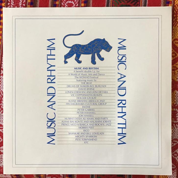 2 LP Music and Rhythm (Peter Gabriel, David Byrne e.v.a., Cd's en Dvd's, Vinyl | Wereldmuziek, Zo goed als nieuw, Overige soorten