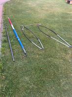 Windsurf mast, zeil en giek, Ophalen