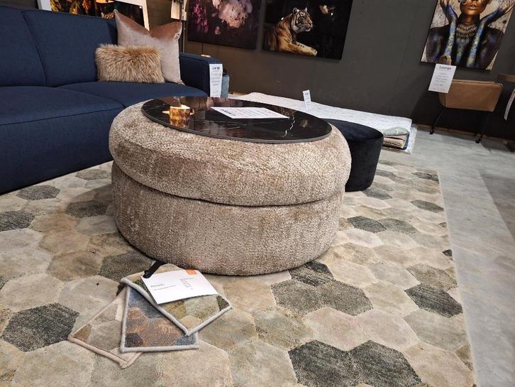 Room108 ronde hocker Elle Bubble, Huis en Inrichting, Banken | Voetenbanken en Poefen, Nieuw, 75 tot 100 cm, 75 tot 100 cm, Rond