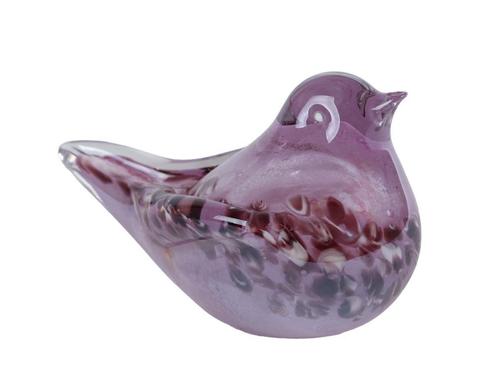 Sculptuur "Bird" paars glas, Huis en Inrichting, Woonaccessoires | Overige, Nieuw, Ophalen of Verzenden