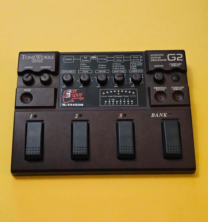 Korg ToneWorks G2 Akoestische Gitaar Processor, Muziek en Instrumenten, Effecten, Gebruikt, Chorus, Delay of Echo, Reverb, Equalizer