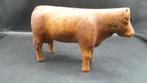 Antieke handgesneden houten koe, Ophalen of Verzenden
