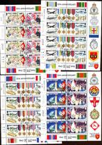 ISLE OF MAN 4xBLOK 1995 rondst. 40jr D-DAY serie koopje, Postzegels en Munten, Verzenden, Gestempeld