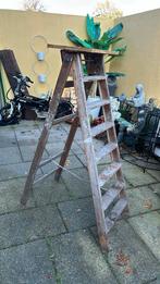 Oude schilderstrap inklapbaar vintage brocante, Doe-het-zelf en Verbouw, Ladders en Trappen, Ophalen, Gebruikt, Minder dan 2 meter