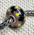 Trollbeads Trollbeads OOAK Klaver Roze/Geel/Zwart, 1 bedel, Ophalen of Verzenden, Nieuw, Trollbeads