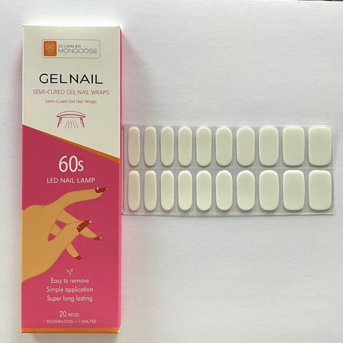 gellak stickers, Sieraden, Tassen en Uiterlijk, Uiterlijk | Cosmetica en Make-up, Nieuw, Toebehoren, Handen en Nagels, Wit, Ophalen of Verzenden