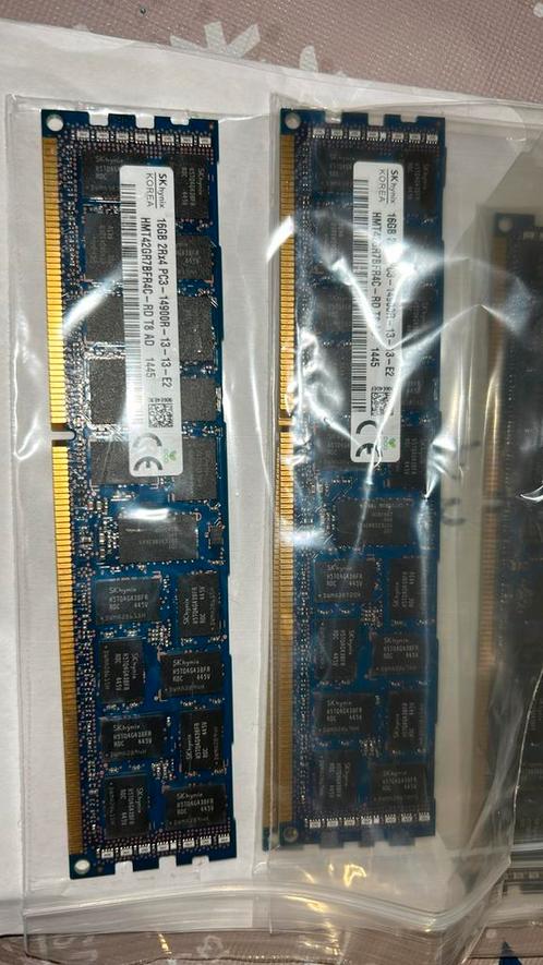 adv.09 SK Hynix 16GB 2Rx4 PC3 14900R HMT42GR7BFR4C PD T8 AD, Computers en Software, RAM geheugen, Zo goed als nieuw, Server, 16 GB