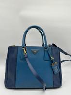 Originele Prada galleria saffiano leather bag, Ophalen of Verzenden, Gebruikt, Blauw, Handtas