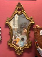 Antieke Gouden Spiegel met Ornamenten, Ophalen, Overige vormen, Minder dan 50 cm, Minder dan 100 cm