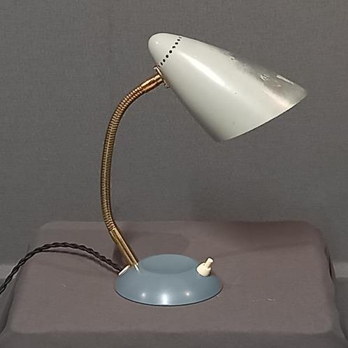 Kleine vintage Kaiser Idell bureaulamp, Huis en Inrichting, Lampen | Tafellampen, Minder dan 50 cm, Metaal, Ophalen of Verzenden