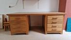 bureau massief blank eiken 190 x 80 cm, Huis en Inrichting, Ophalen, Gebruikt, Bureau