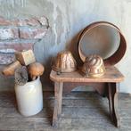 Oud brocante koperen bakvormpje bakvorm ronde zeef *Etage3*, Gebruikt, ., Ophalen of Verzenden, .