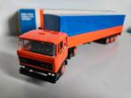 Lioncar Daf 3300 met huiftrailer oranje blauw ovp, Hobby en Vrije tijd, Modelauto's | 1:50, Ophalen of Verzenden, Zo goed als nieuw