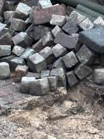 Portugese graniet kinderkopjes +/- 4,5 m2, Ophalen, Gebruikt, Klinkers, Natuursteen